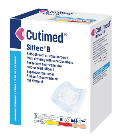 Cutimed Siltec Border 10 x 10cm / 10