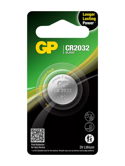 Batteri GP Knappcell Lithium CR2032 3V