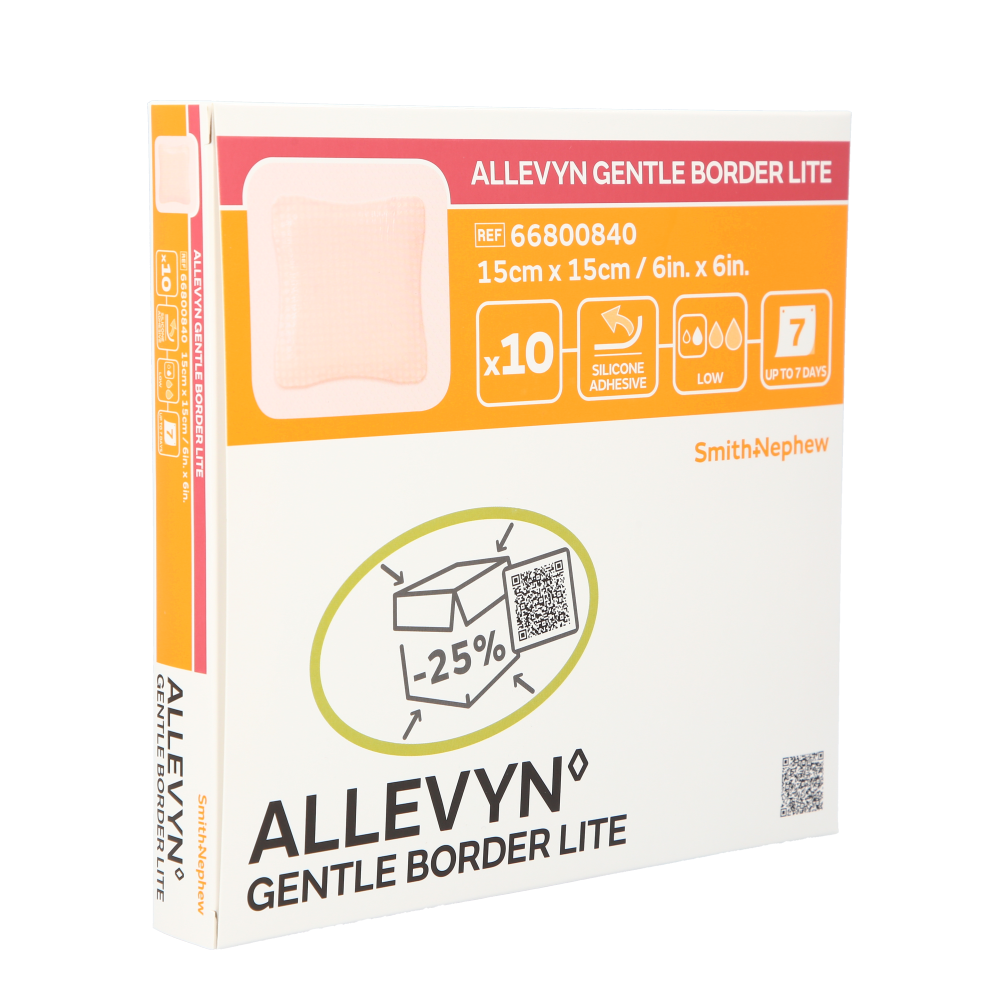 Allevyn Gentle Border Lite 15 x 15cm / 10
