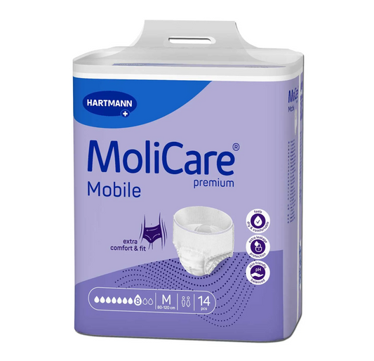 Inkontinensbeskyttelse MoliCare Premium Mobile 8 dråper XL / 14