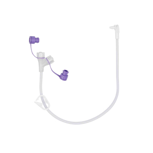 Förlängningsslang Mic-Key Secur-lok dubbel ENFit medicinport 30cm / 5
