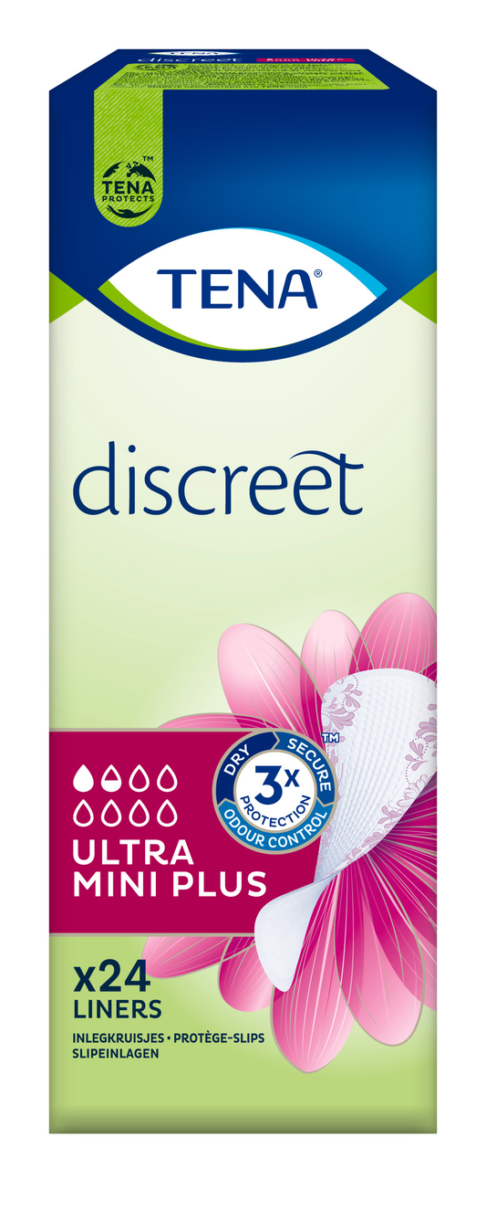 Inkontinensskydd Tena Discreet Ultra Mini Plus / 24
