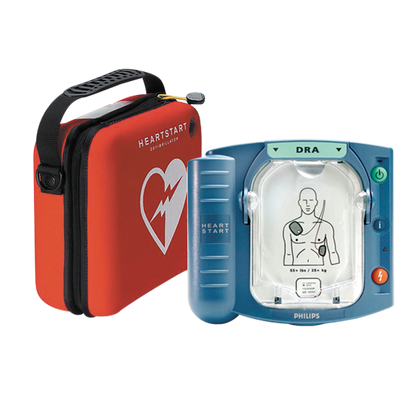 Defibrillator Philips HeartStart HS1 med väska