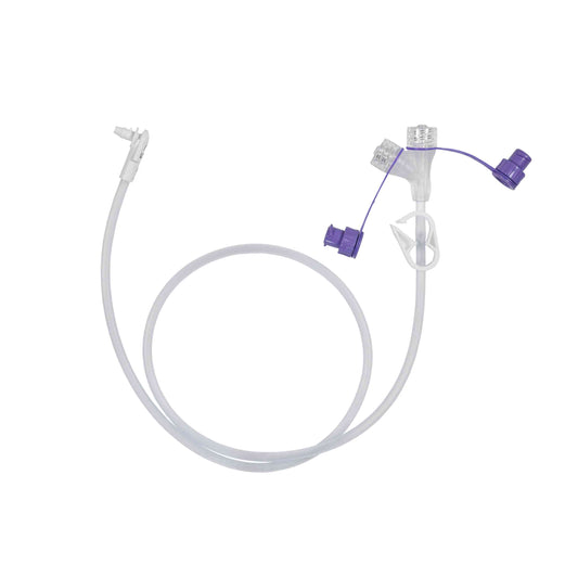 Förlängningsslang Mic-Key Secur-lok dubbel ENFit medicinport 60cm / 5