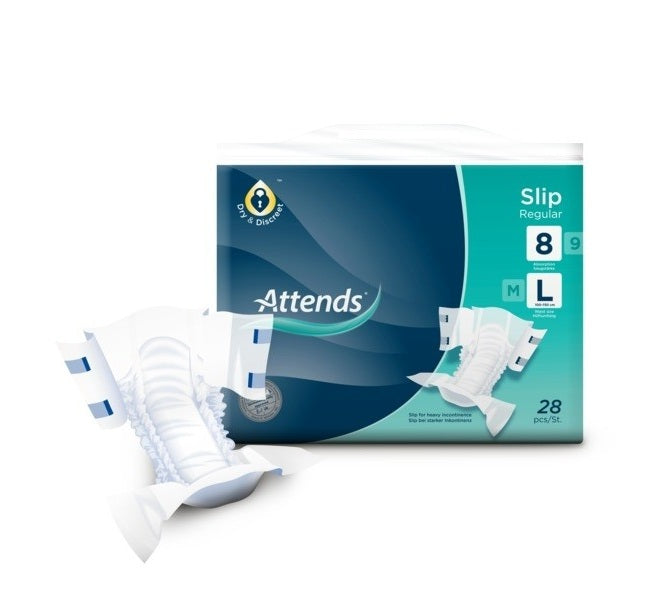 Inkontinensskydd Attends Slip Regular 8 L / 28