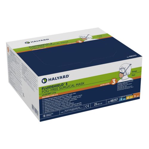Munskydd Halyard Level 3 Knytband Imskydd Visir Gul / 25