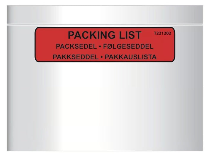 Packsedelkuvert C5 med tryck / 1000