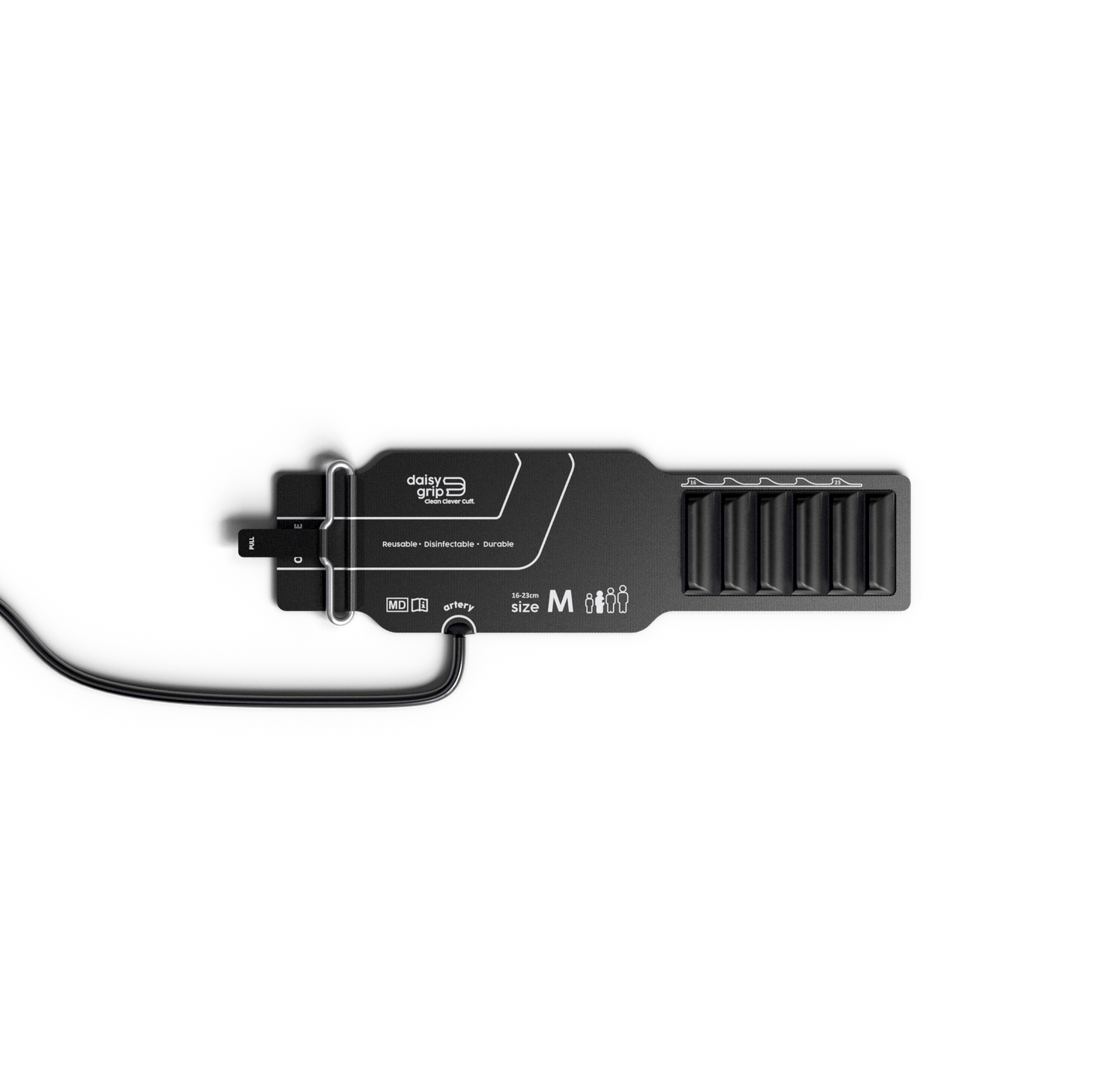 Blodtrykksmansjett Daisygrip med manometer Medium 16–23 cm Voksen (Liten)