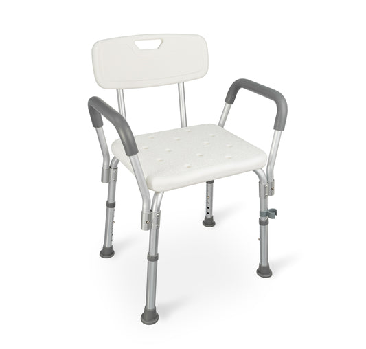Duschstol Timago med Ryggstöd och Sidohandtag