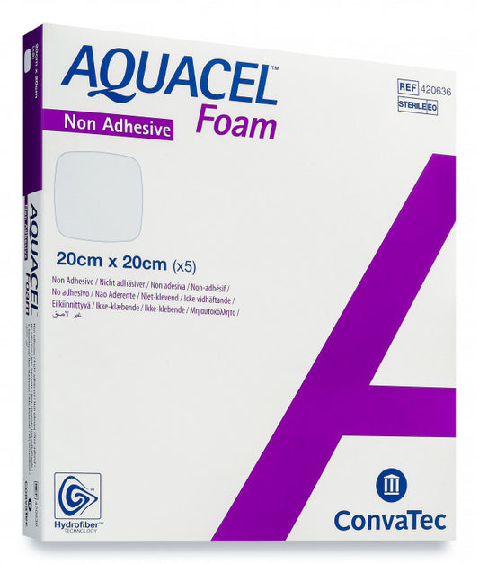 Aquacel Foam icke Vidhäftande 20 x 20cm / 5