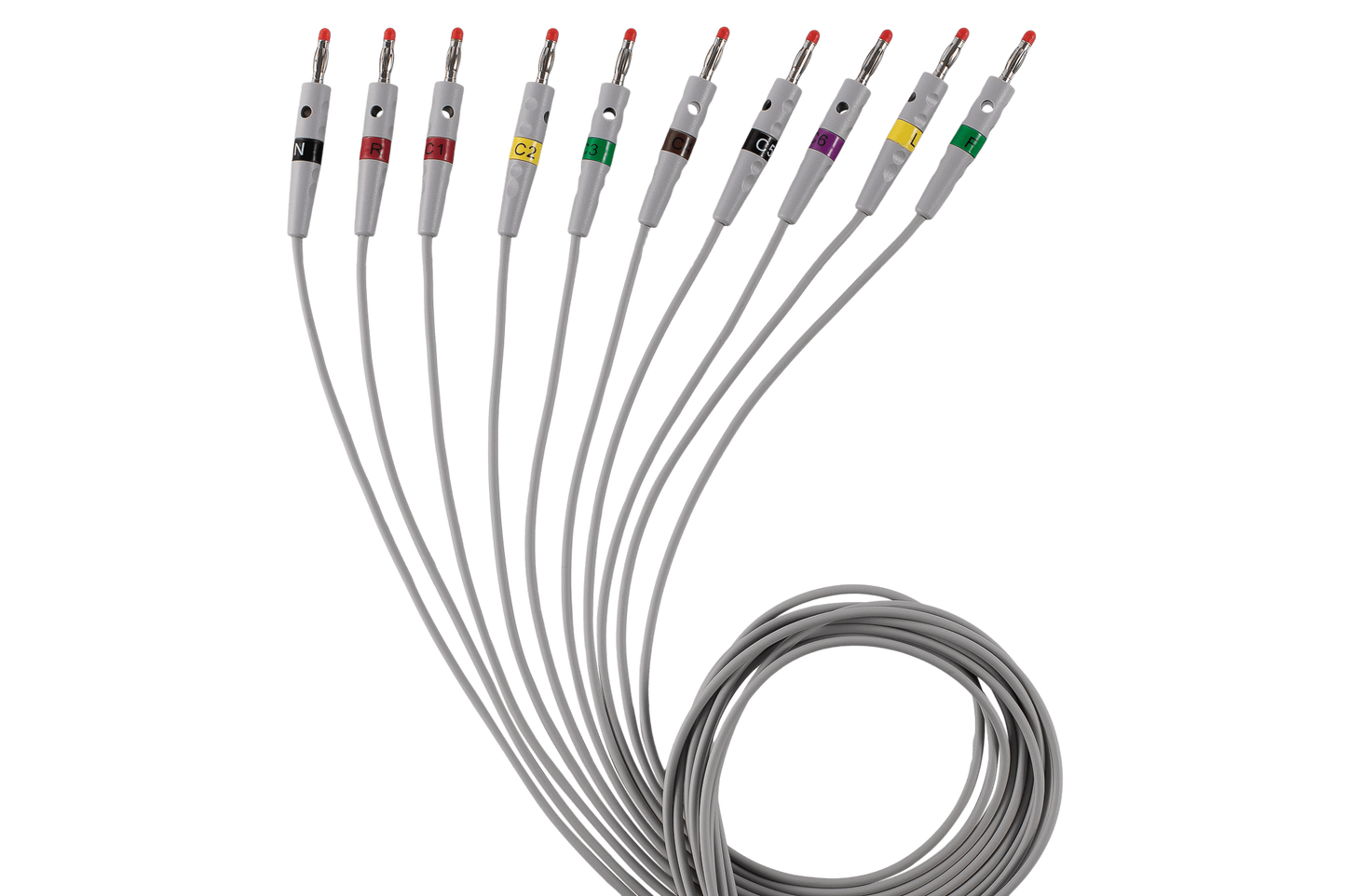 Spirare Cardiax EKG-kabelset Banankontakt