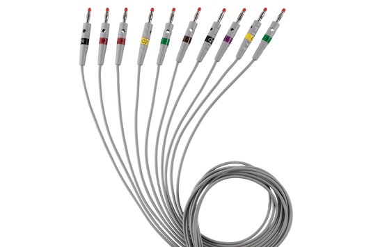 Spirare Cardiax EKG-kabelset Banankontakt