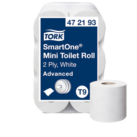 Toalettpapper Tork T9 SmartOne Advance 2-lag Vit 111,6m / 12