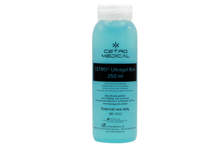 Ultraljudsgel Cetro Blue Blåfärgad 250ml