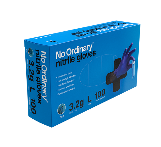 Nitrilhandske No Ordinary Blå L / 100