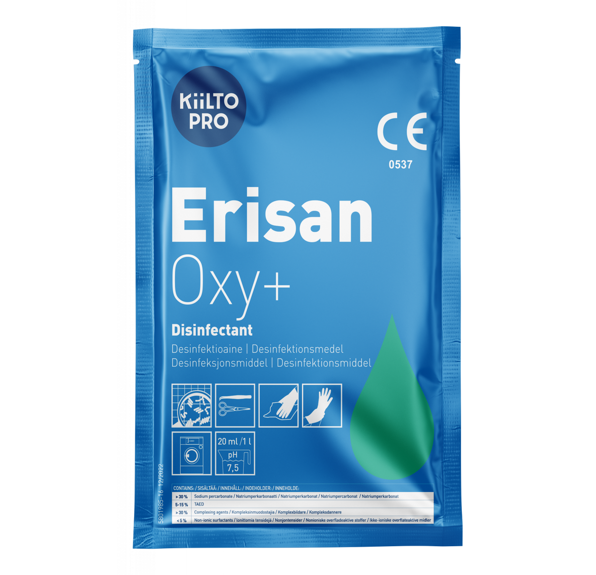Desinfektion i Granulat Kiilto Pro Erisan Oxy+ 50g / 50