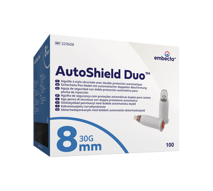 BD AutoShield Duo sikkerhetspennnål 0,3 x 8 mm / 100