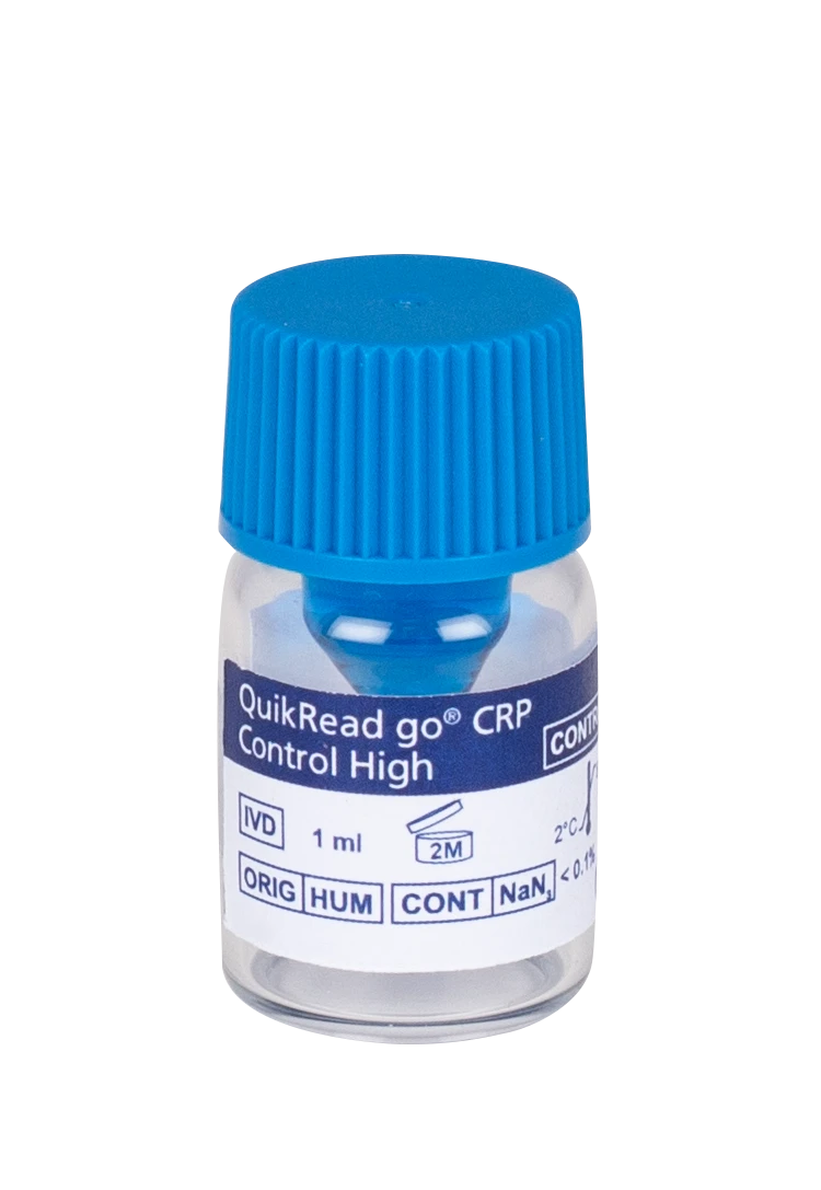 QuikRead go CRP Kontroll Blå Hög 1ml