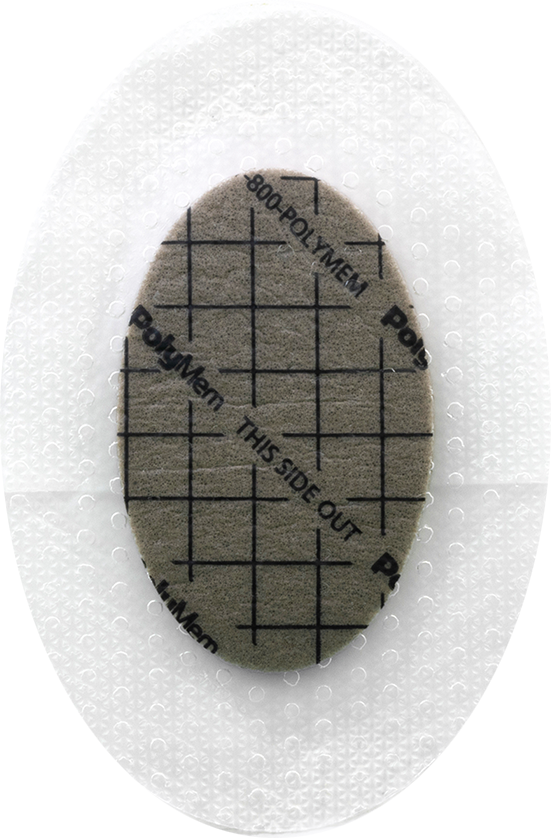 PolyMem Silverförband Silikonkant oval 12,7 x 8,8cm / 5