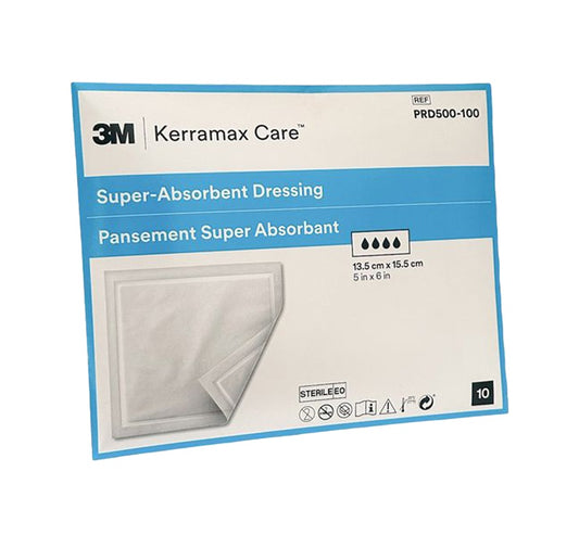 Kerramax Care superabsorberende bandasje 13,5 x 15,5 cm / 10 stk