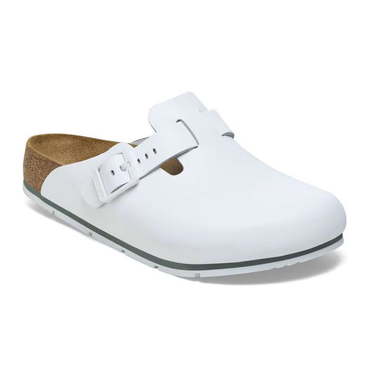 Birkenstock Tofflor Boston PRO Narrow Fit Vit