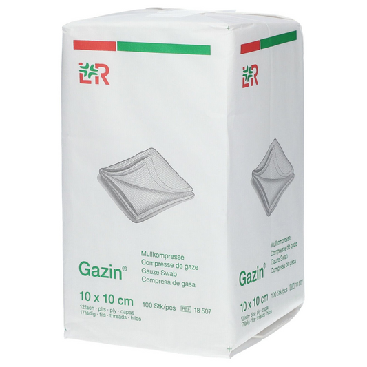 Kompress Gasväv Gazin 10 x 10cm 12-Lag / 100