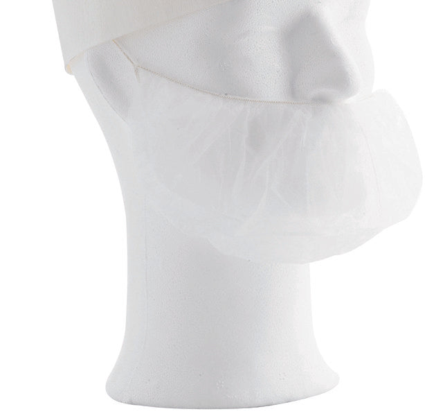 Skäggskydd Vit PP NonWoven L / 100