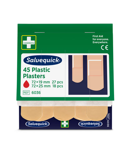 Salvequick Plastplåster 45st/refill / 6