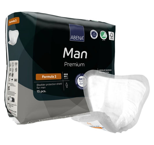 Inkontinensskydd Abena Man Premium Stl.Formula 2 29 x 23cm / 180