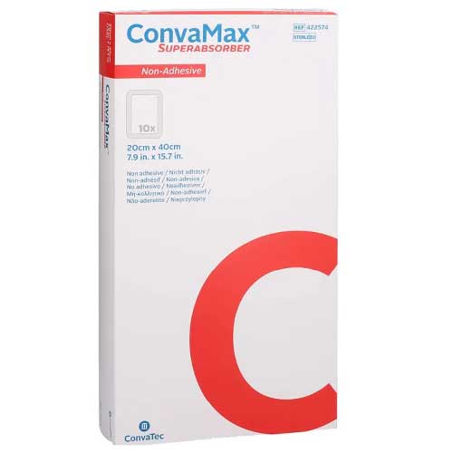 Convamax Superabsorber Ej Vidhäftande Förband 20 x 40cm / 10