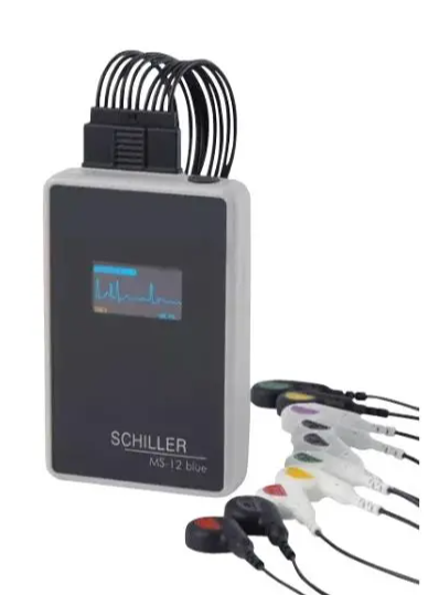 EKG Apparat Schiller Cardiovit CS-104 MS-12 blue