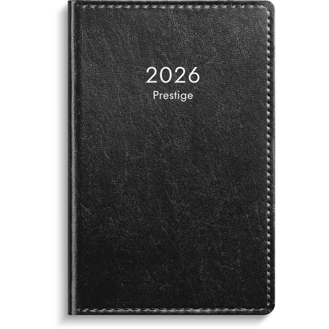 Fickkalender Prestige konstläder Svart