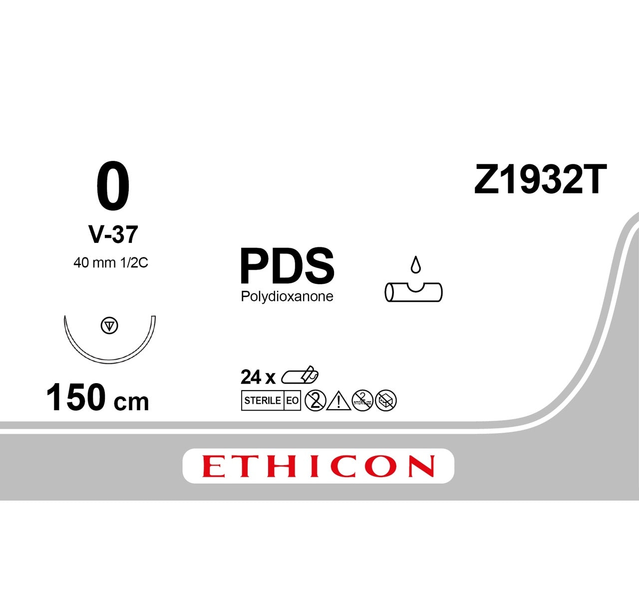 PDS II Sutur M3,5 150cm Lila Loop / 24