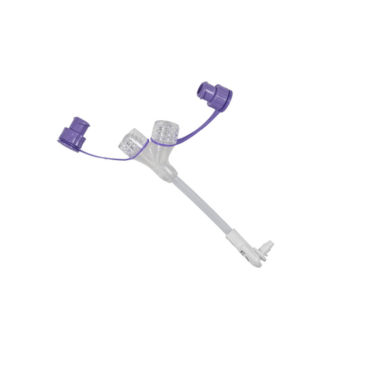 Förlängningsslang Mic-Key medset dubbel ENFit medicinport vinklad 5cm / 5