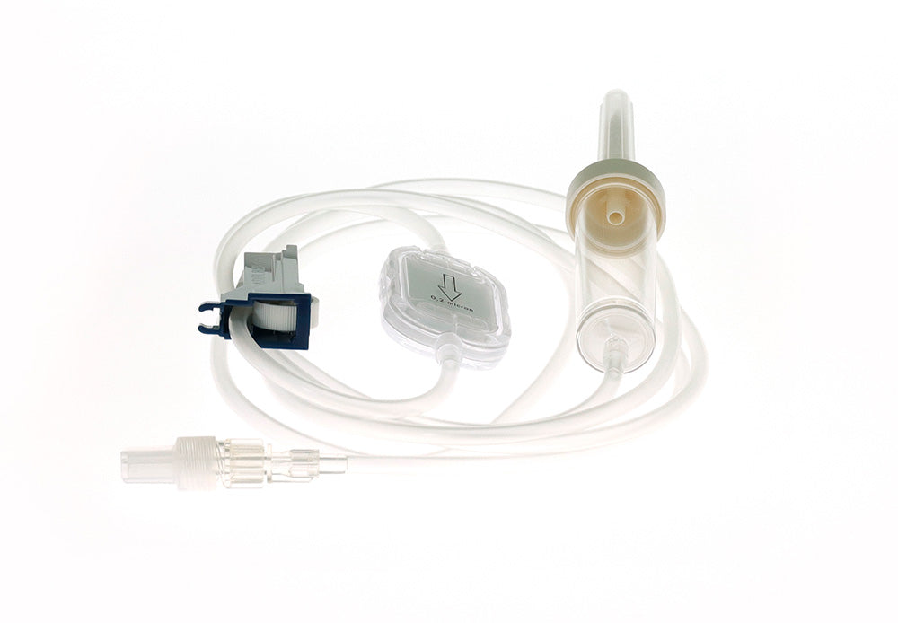 Infusionsaggregat med Infusionsfilter 0,2µm utan luftning 180cm / 10