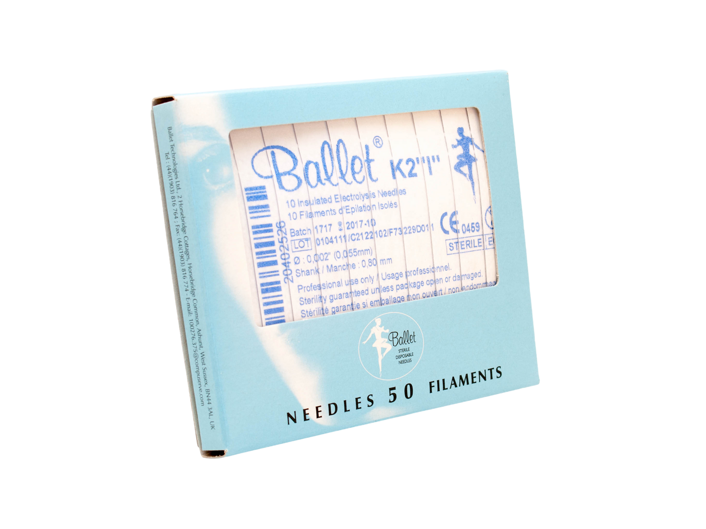 Epileringsnål Ballet Insulated K-skaft Storlek 2 / 50