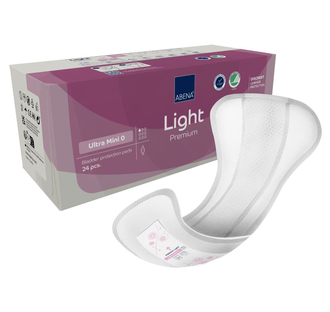 Inkontinensskydd Abena Light Premium Stl.Ultra Mini 0 42 x 20cm / 288