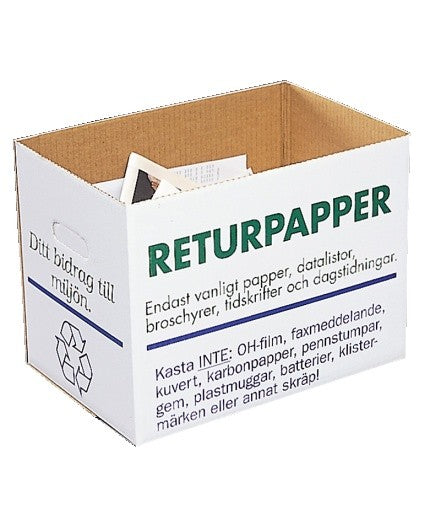 Returpapperslåda 405 x 265 x 300mm / 5