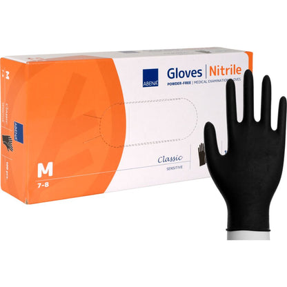 Nitrilhandske Svart Classic Sensitive M / 100