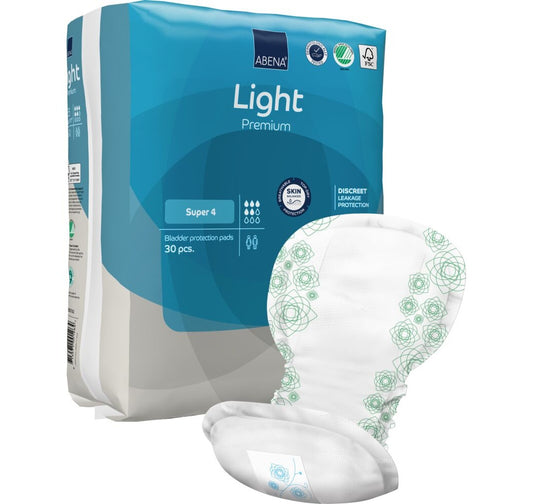 Inkontinensskydd Abena Light Premium Stl.Super 4 42 x 20cm / 270
