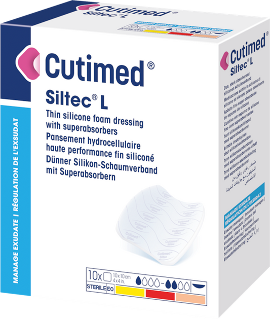 Cutimed Siltec L 10 x 10cm / 10