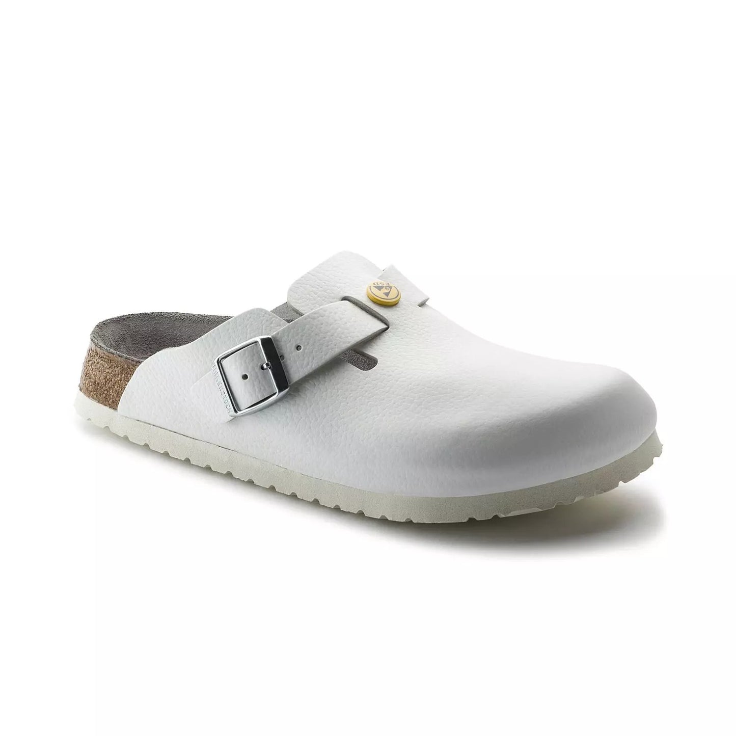 Birkenstock Tofflor Boston ESD Narrow Fit Vit