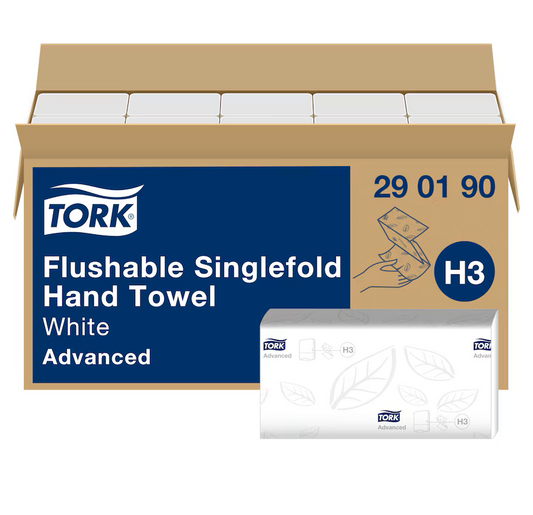 Handduk Tork Singelfold H3 Advanced 2-lag 23 x 23cm / 3750
