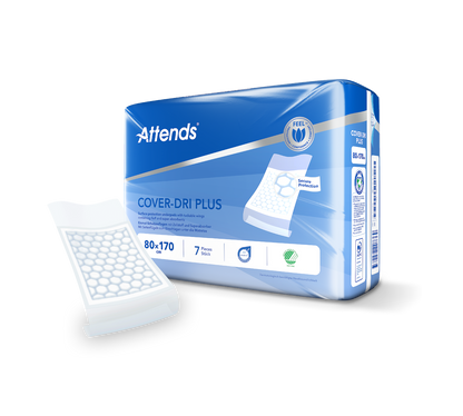 Hygienunderlägg Attends Cover-Dri Plus 80 x 170cm / 7