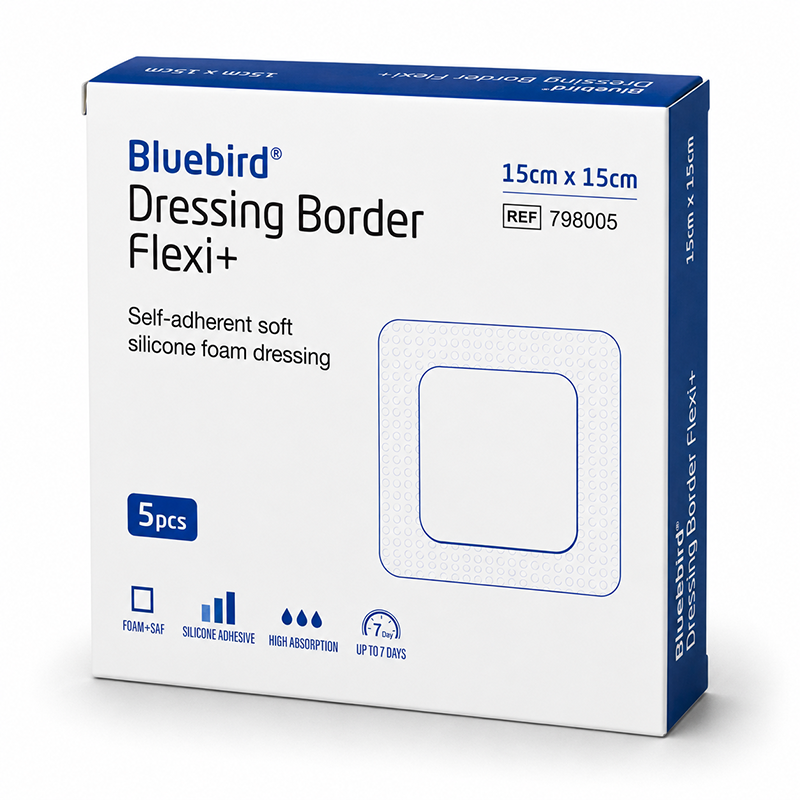Bluebird Silicone Foam Dressing Border Flexi+ 15 x 15cm / 5
