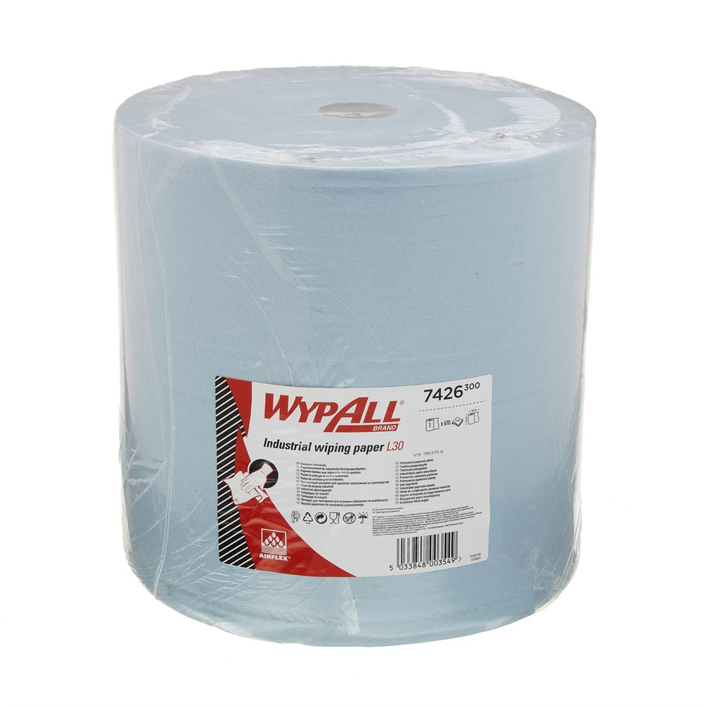 Torkrulle WypAll L30 Ultra+ 370 x 380mm 670ark/rulle