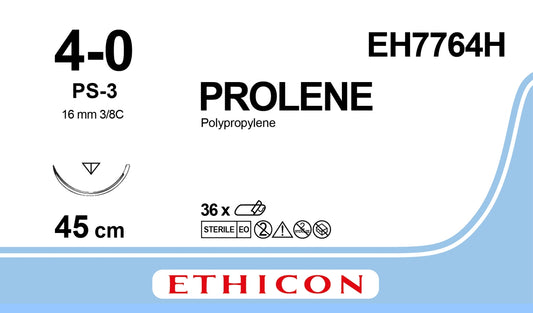 Prolene Sutur 4-0 PS-3 45cm Blå / 36
