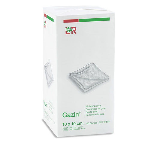 Kompress Gasväv Gazin 10 x 10cm 16-Lag / 100