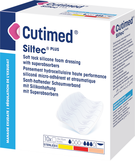 Cutimed Siltec Plus 10 x 20cm / 10