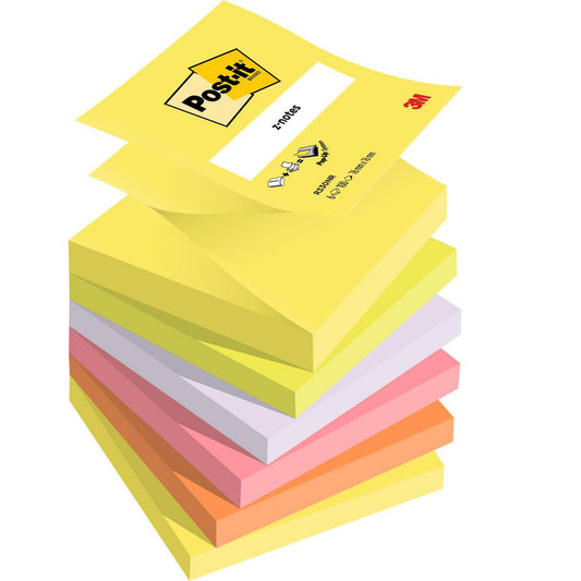 Notes Post-it Z-block Rainbow 76 x 76mm / 6